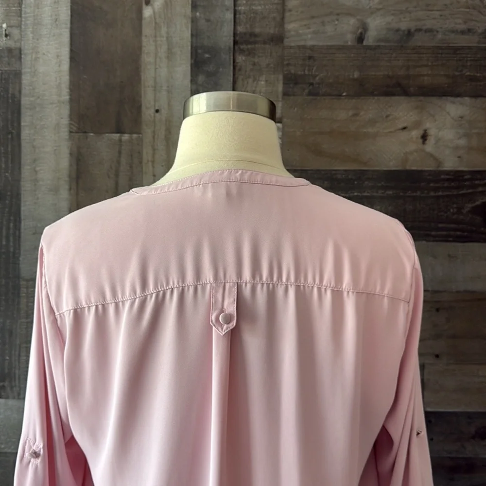 Torrid 0 Harper pink top Xlarge pastel softgirl low key luxe romantic spring - Picture 5 of 9